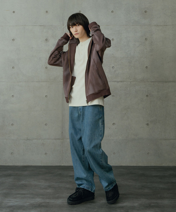 オーバーサイズ切替加工パーカー 詳細画像 1