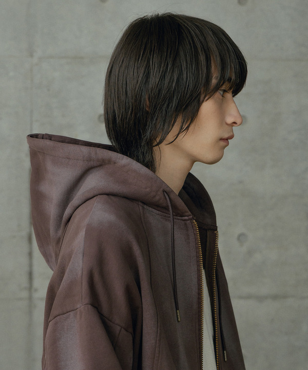 オーバーサイズ切替加工パーカー 詳細画像 10