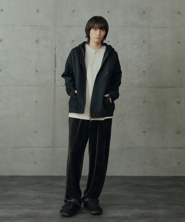 オーバーサイズ切替加工パーカー 詳細画像 11