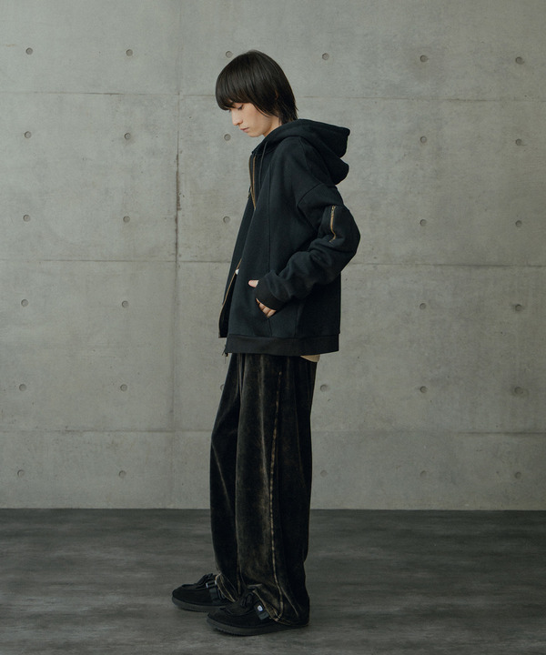オーバーサイズ切替加工パーカー 詳細画像 13