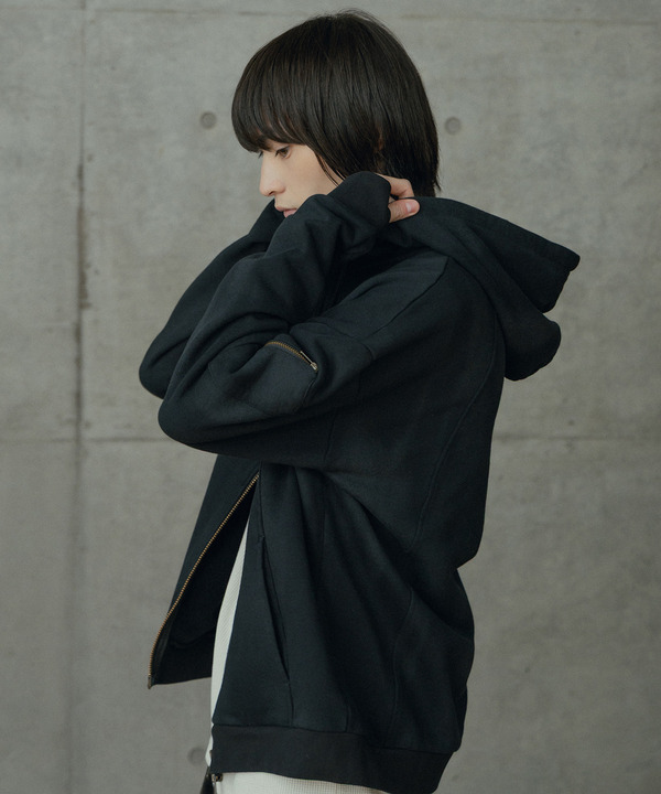 オーバーサイズ切替加工パーカー 詳細画像 15