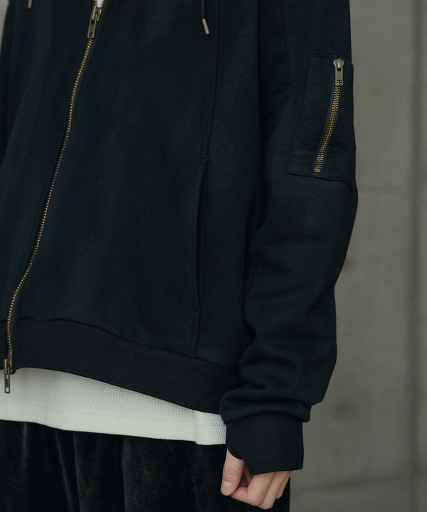 オーバーサイズ切替加工パーカー 詳細画像 17