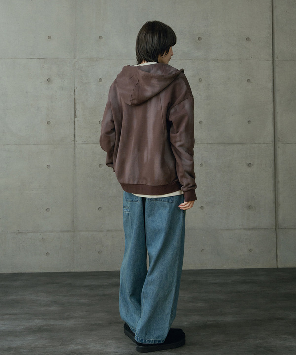 オーバーサイズ切替加工パーカー 詳細画像 3