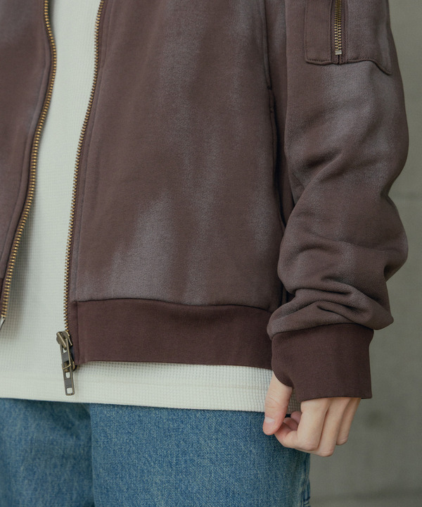 オーバーサイズ切替加工パーカー 詳細画像 7