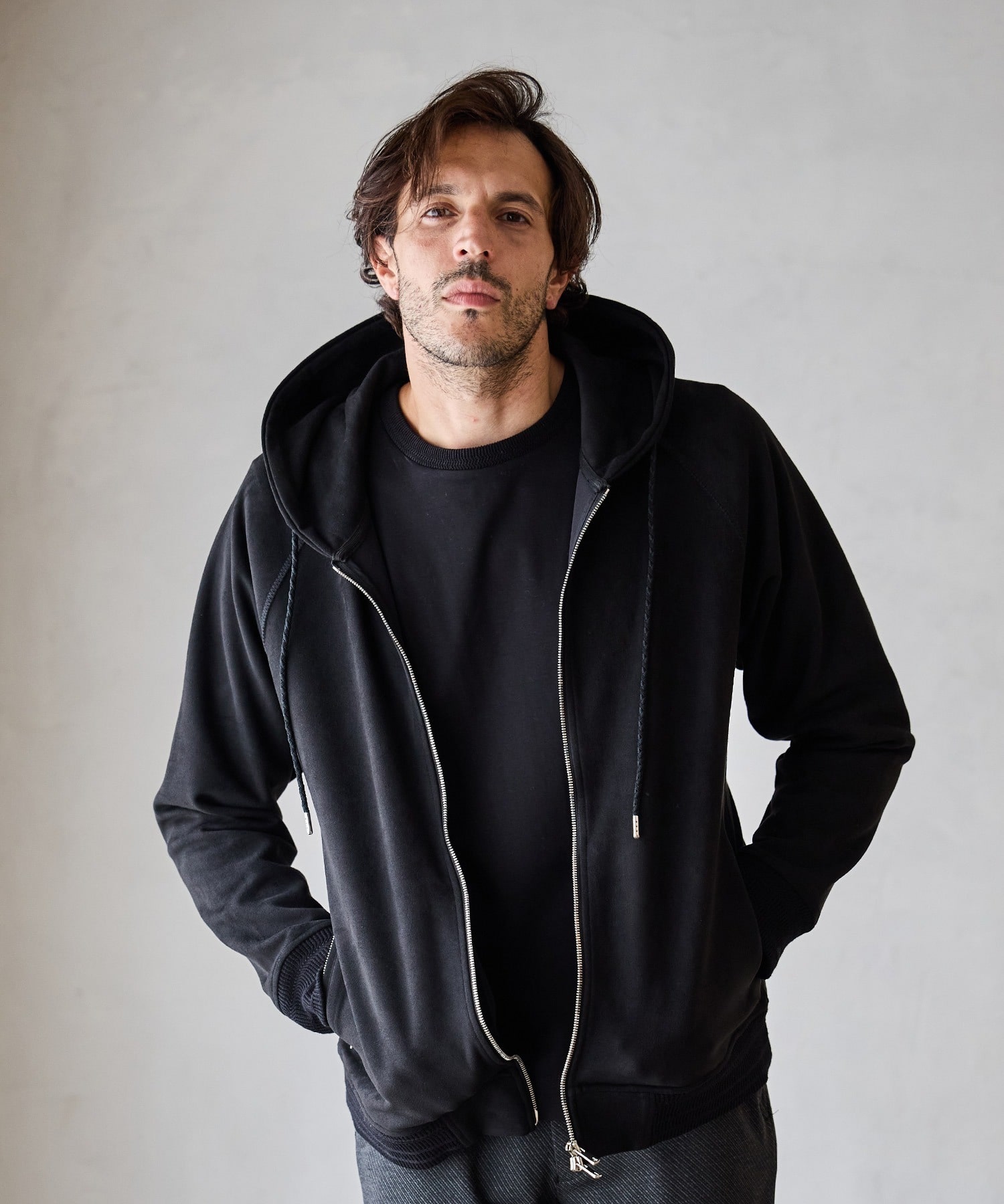 フェイクスエードZIPUPパーカー｜メンズファッション通販 MEN'S BIGI