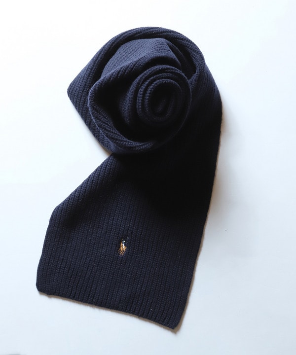 【POLO RALPH LAUREN】SIGNATURE KNIT SCARF 詳細画像 ネイビー 1