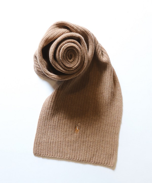 【POLO RALPH LAUREN】SIGNATURE KNIT SCARF 詳細画像 ブラウン 1