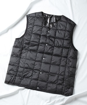 【TAION/タイオン】V NECK INNER DOWN VEST/インナーダウン