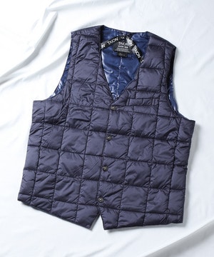 【TAION/タイオン】V NECK BUTTON INNER DOWN GILET/インナーダウンジレ