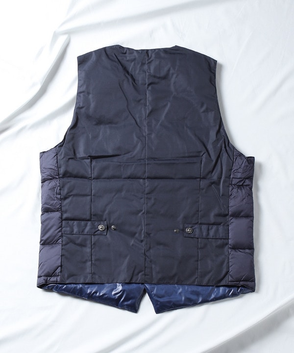 【TAION/タイオン】V NECK BUTTON INNER DOWN GILET/インナーダウンジレ