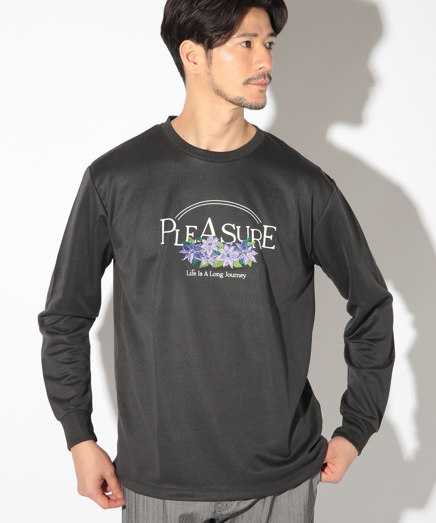 リサイクルポリエステルポンチロンT/デザインTシャツ｜メンズ 