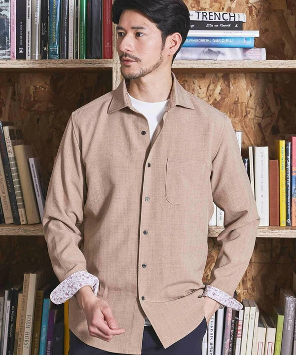 ストレッチカチオンワイドカラーシャツ｜メンズファッション通販 MEN'S 