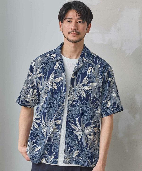 ボタニカル柄プリントオープンカラーシャツ｜メンズファッション通販 MEN'S BIGI ONLINE STORE (メンズビギ オンラインストア)