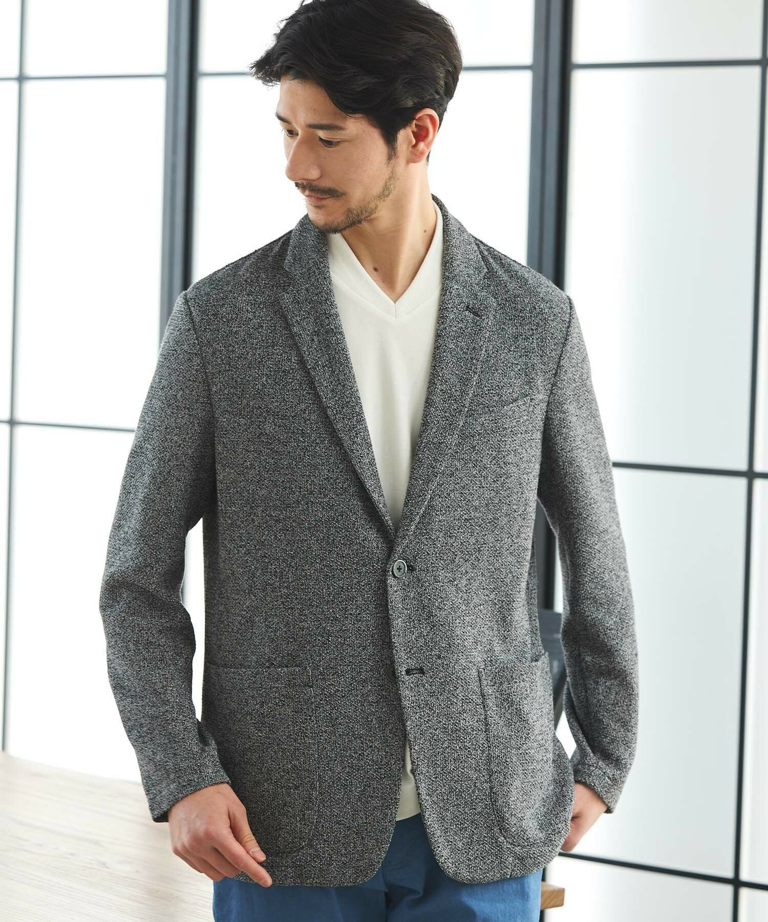 ラッセル調ジャガードジャケット｜メンズファッション通販 MEN
