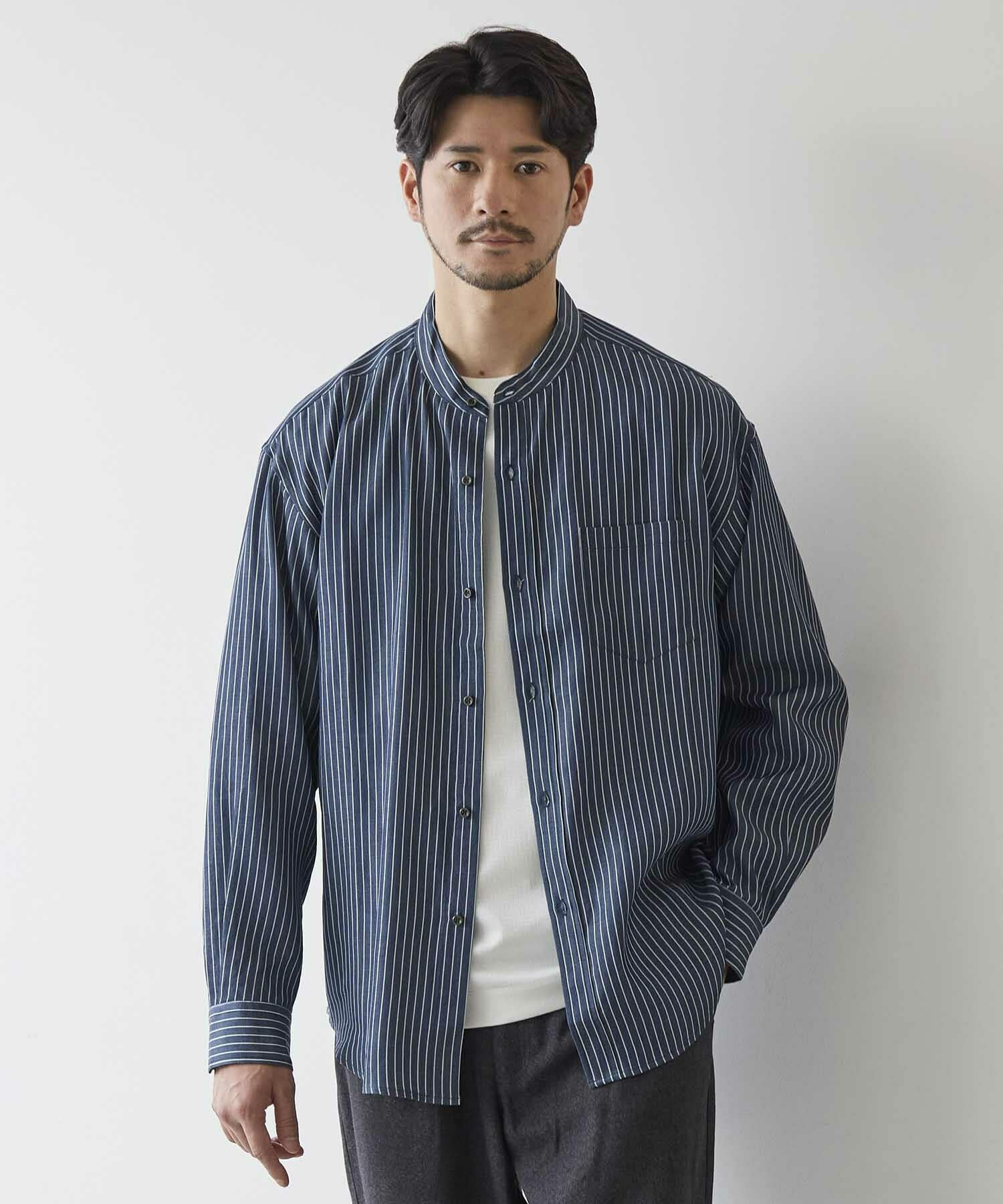 SO SO バンドカラーシャツ Deni-Ban Shirts Deni-Ban Shirts デニム