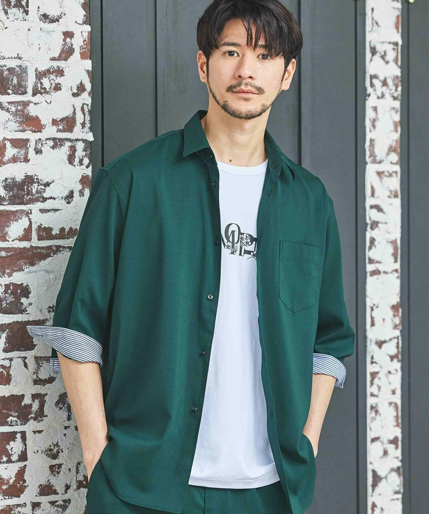 ストレッチカチオン七分袖シャツ｜メンズファッション通販 MEN'S BIGI