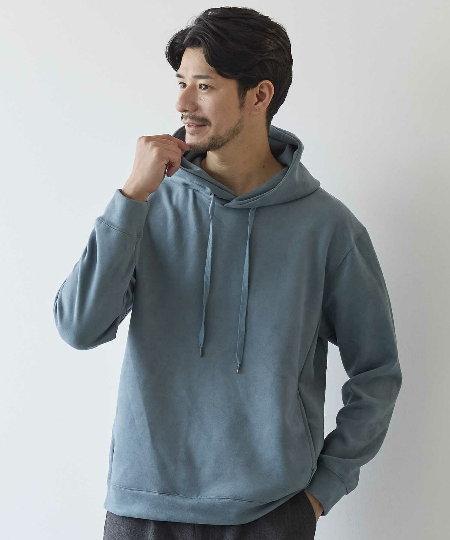 フェイクスエードプルオーバーパーカー｜メンズファッション通販 MEN'S