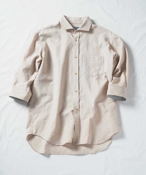 COOLMAX フレンチリネン 7分袖シャツ