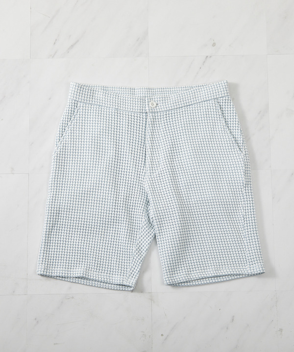 ビッグワッフルショートパンツ 詳細画像 ホワイト×ブルー 1