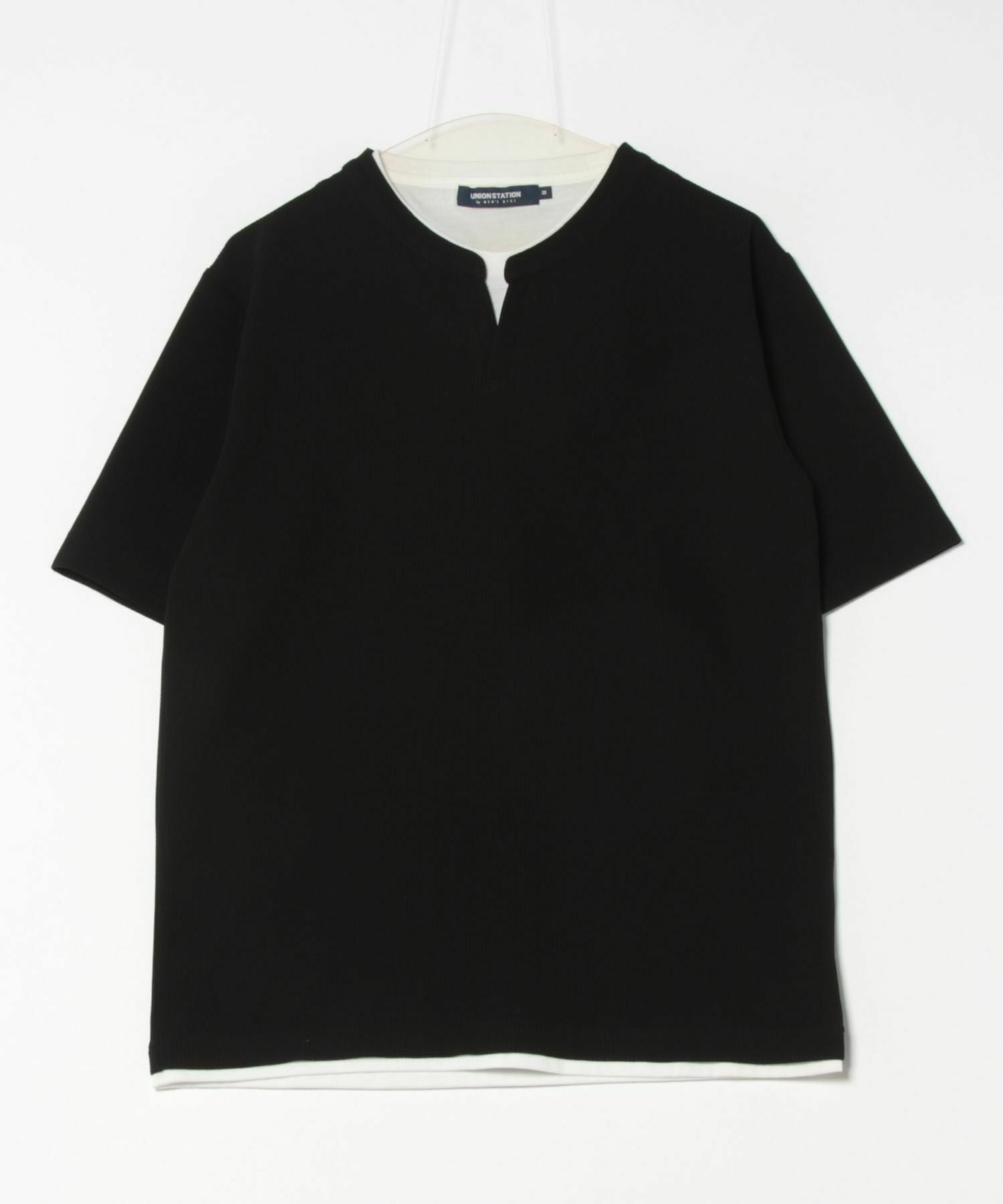 MARK フェイクレイヤードTシャツ セール】Faux Layered Crew Neck T-Shirt / フェイクレイヤード