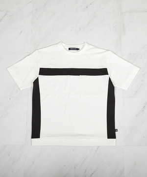 【接触冷感】キシリトールパネル切り替えポンチTシャツ