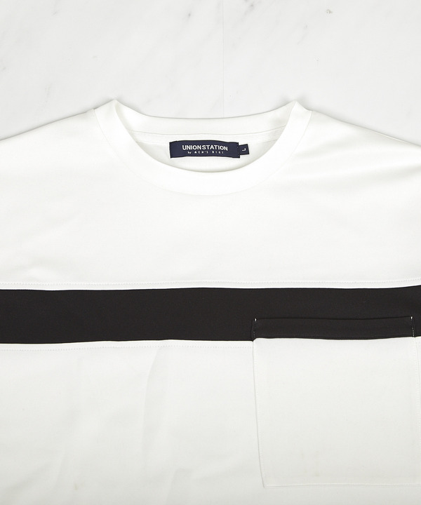 【接触冷感】キシリトールパネル切り替えポンチTシャツ 詳細画像 1