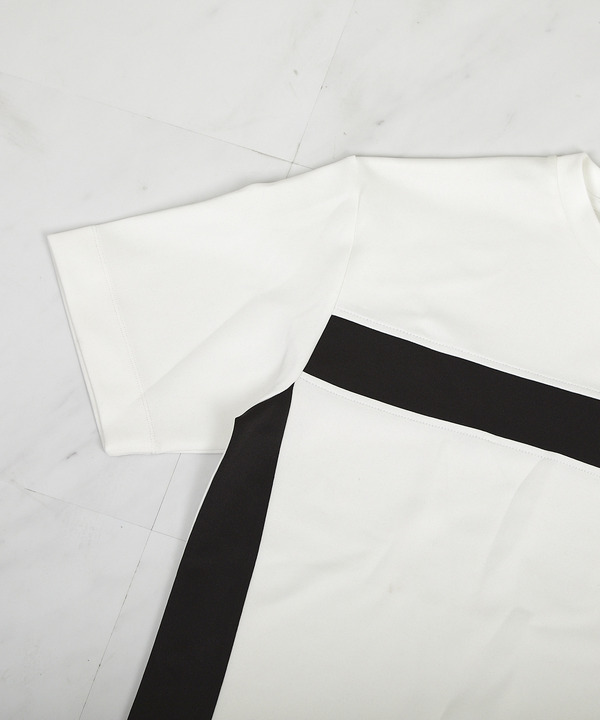 【接触冷感】キシリトールパネル切り替えポンチTシャツ 詳細画像 2