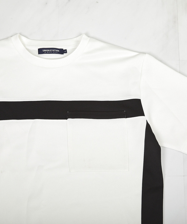 【接触冷感】キシリトールパネル切り替えポンチTシャツ 詳細画像 3