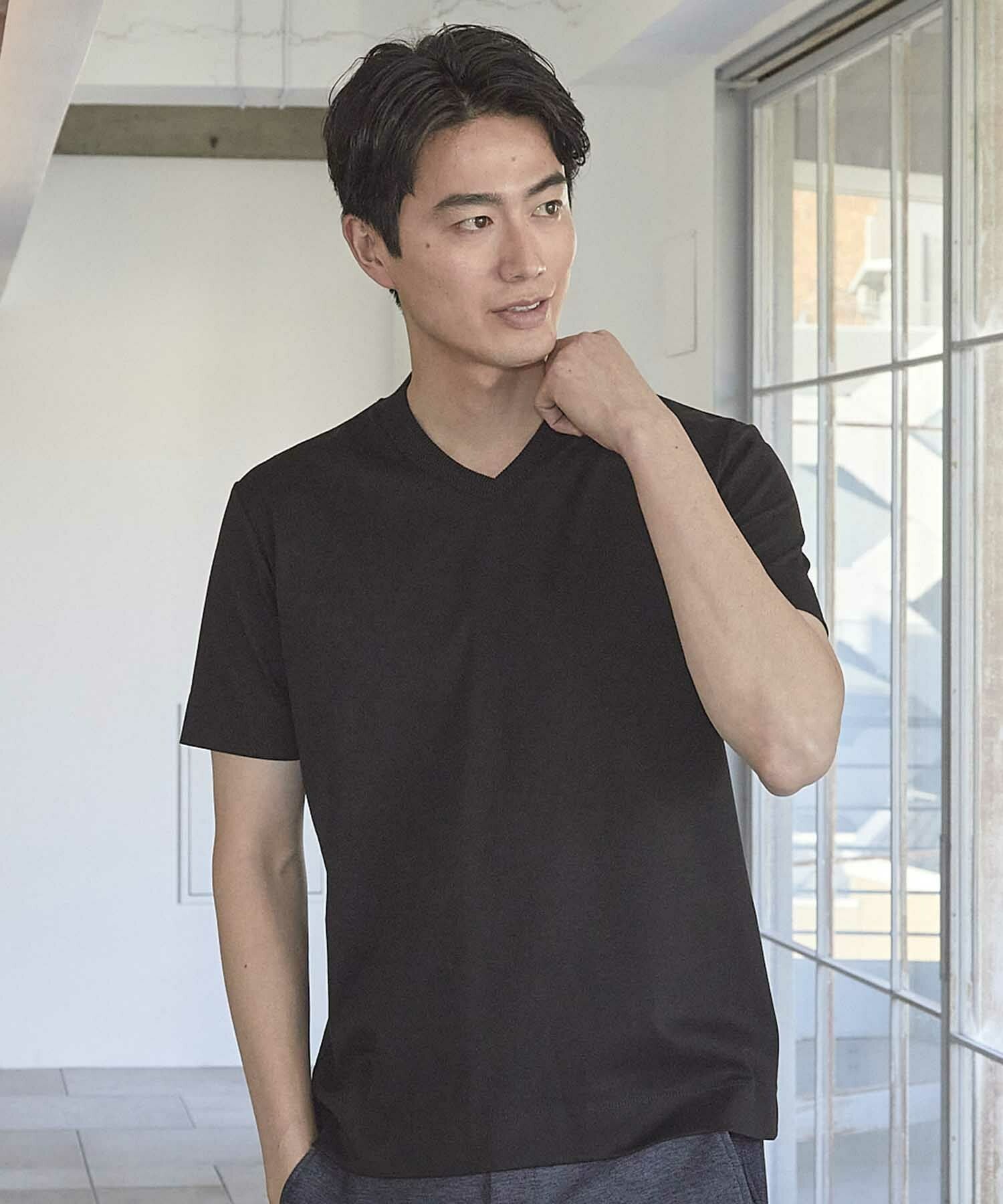 50SシルケットポンチT(Vネック)｜メンズファッション通販 MEN'S