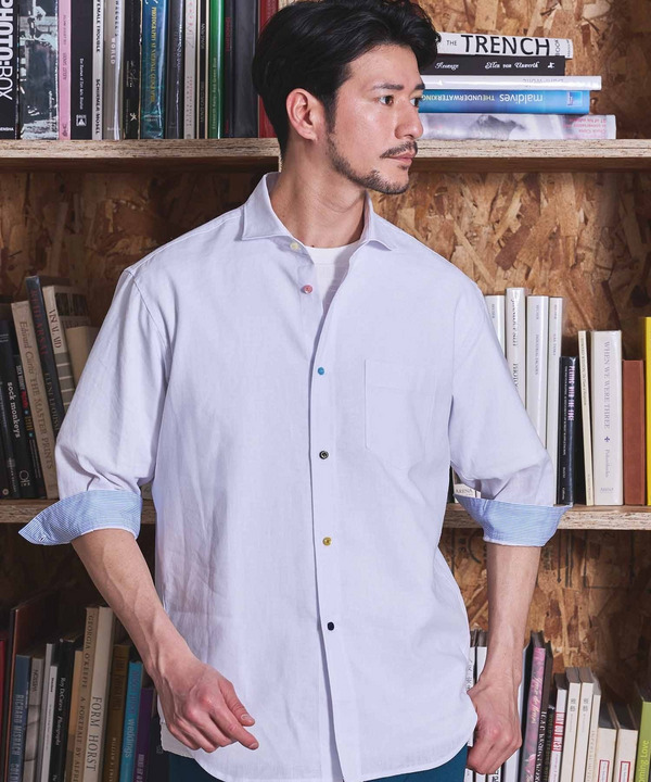 COOL MAX フレンチリネン 7分袖シャツ 詳細画像 10
