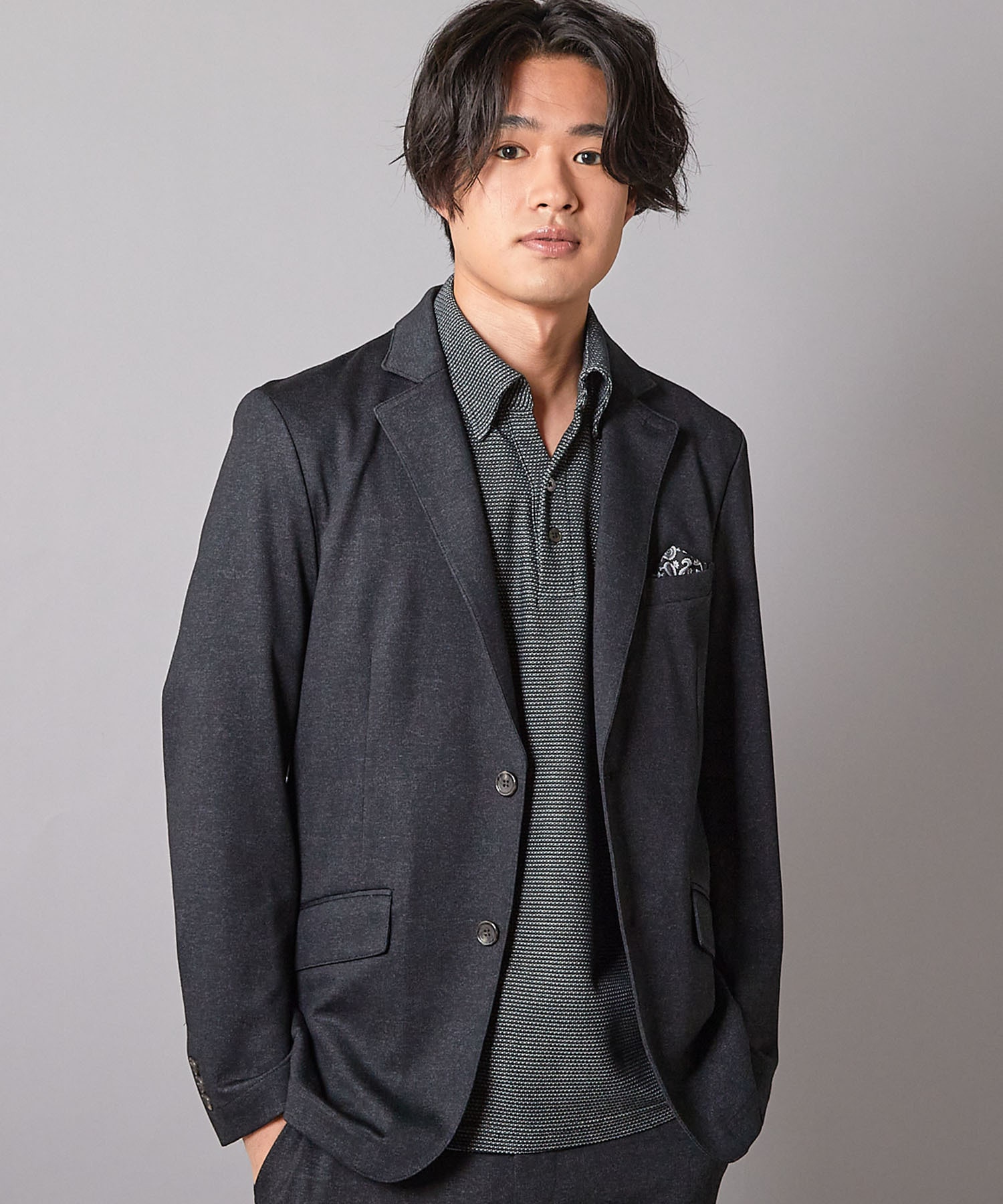 MEN'S BIGI アンコン テーラードジャケット ボーダー ネイビー M zz-M0843FJ406_16-1.jpg?1717467145
