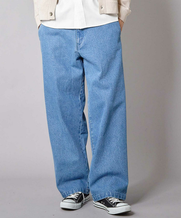 WIDE LEG デニムパンツ 詳細画像 ブルー 1