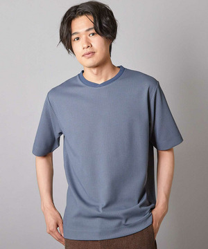 ジャガードストライプTシャツ