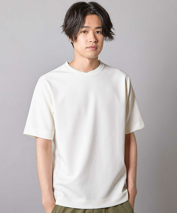 ジャガードストライプTシャツ 詳細画像 1