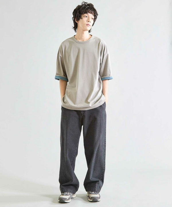 Wフェイス裏メッシュ5分袖T 詳細画像 13