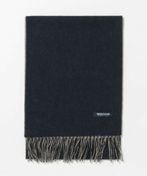 カシミア混リバーシブルマフラー