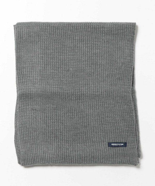 ワッフルニットマフラー 詳細画像 グレー 1