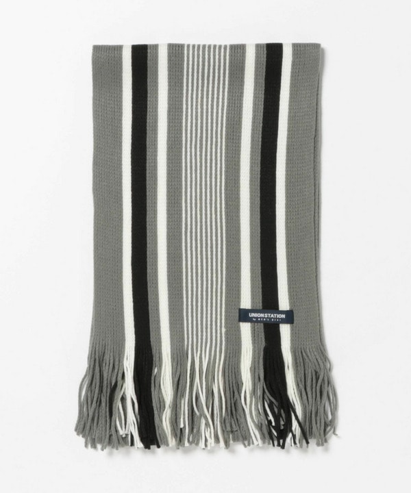 ストライプマフラー 詳細画像 グレー系 1