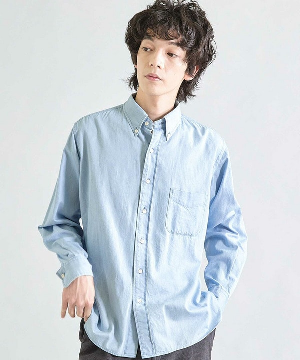 ブリーチ加工デニムシャツ 詳細画像 1
