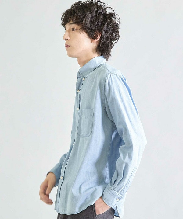 ブリーチ加工デニムシャツ 詳細画像 2