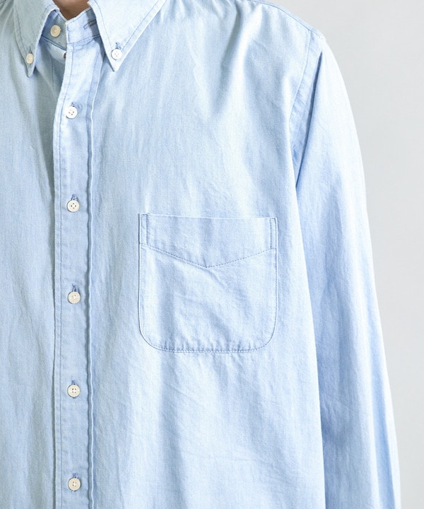 ブリーチ加工デニムシャツ 詳細画像 5