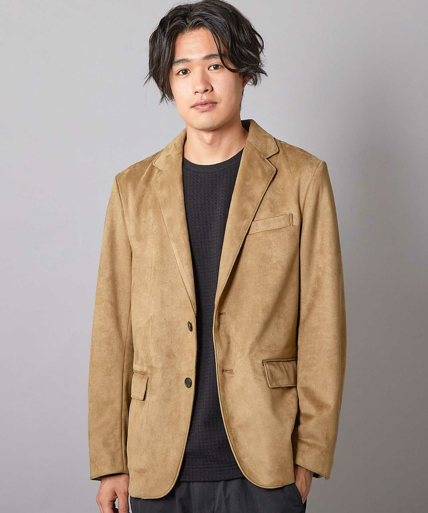 ベージュ スエードジャケット zz-M0854FJ403_14-1.jpg?1753689859