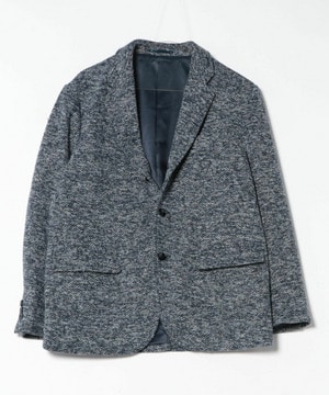 メランジニット風テーラードジャケット
