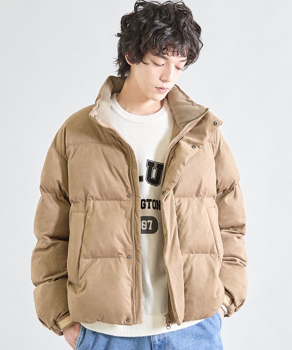 ビーガンスウェード中綿ブルゾン 詳細画像 1