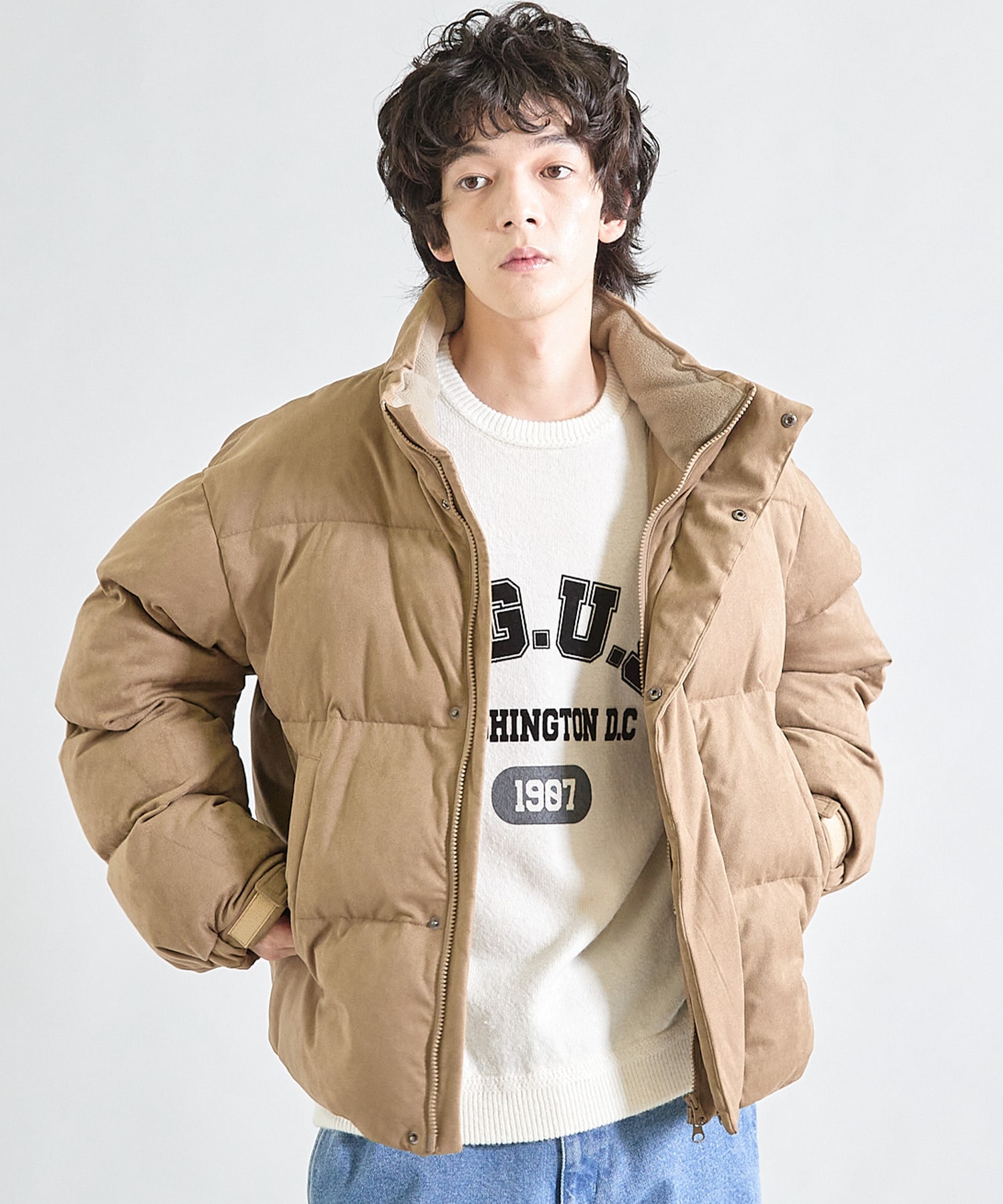 ビーガンスウェード中綿ブルゾン｜メンズファッション通販 MEN'S BIGI