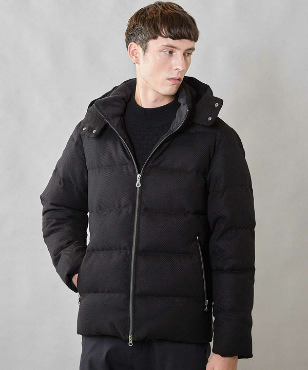 【THERMOLITE / サーモライト】カルゼウールライク中綿ブルゾン 詳細画像 ブラック 1