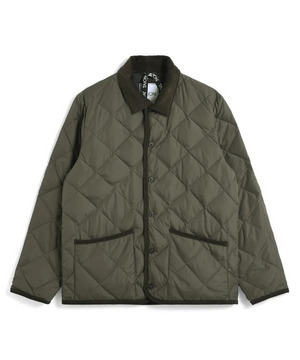 【TAION】シティ パイピングカラー ダウンカーディガン