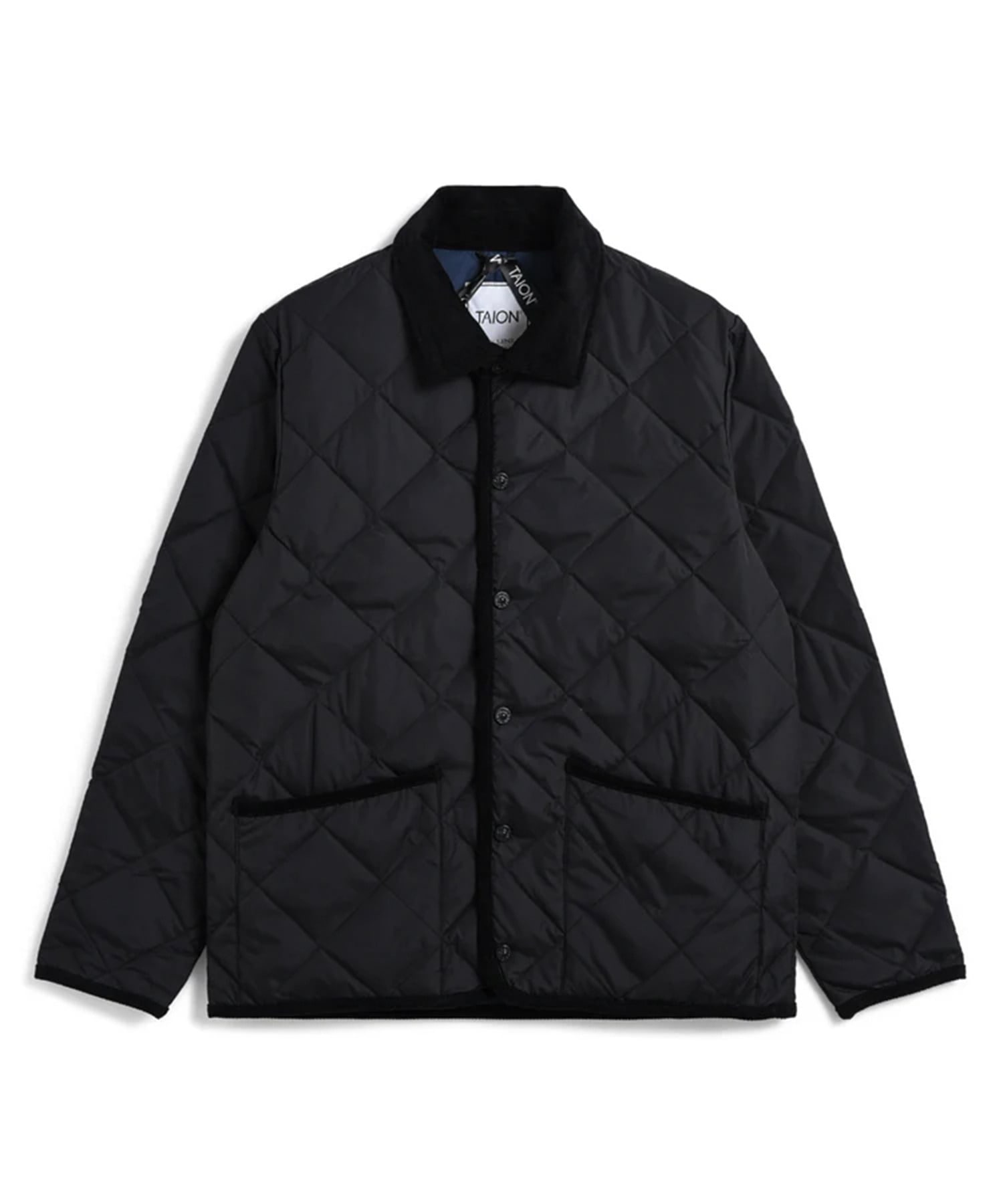 TAION】シティ パイピングカラー ダウンカーディガン｜メンズ