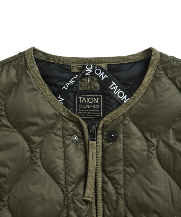 【TAION】ミリタリー M65 ライナーWジップ ショートダウンジャケット-ソフトシェル 詳細画像 1