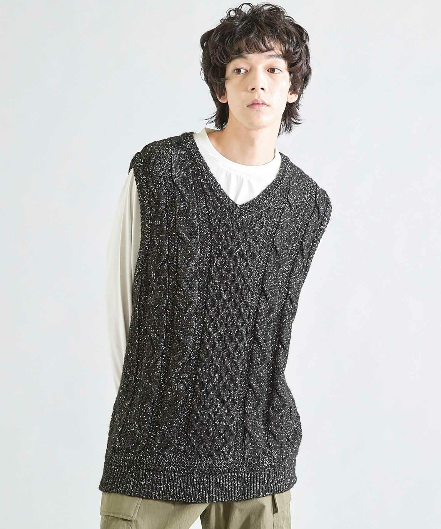 ネップアランケーブルベスト｜メンズファッション通販 MEN'S BIGI